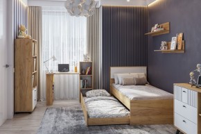МИЛАН Спальня (Дуб Золотой/Белый матовый) в Кудымкаре - kudymkar.mebel24.online | фото 46