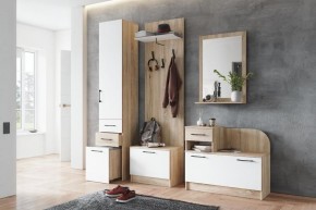 Модульная прихожая Денвер Дуб сонома/Белый в Кудымкаре - kudymkar.mebel24.online | фото 1