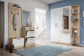 Модульная прихожая Денвер Дуб сонома/Белый в Кудымкаре - kudymkar.mebel24.online | фото 3