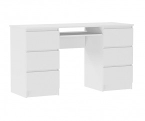 МОРИ МС-2 Стол 6 ящиков (белый) в Кудымкаре - kudymkar.mebel24.online | фото 2