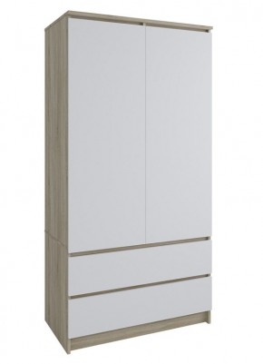 МОРИ МШ 900.1 Шкаф с 2-мя дв. и 2-мя ящ. (Дуб Сонома/Белый) в Кудымкаре - kudymkar.mebel24.online | фото 1