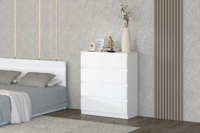 МС "Хилтон" Комод №1 800 (4 ящ.) белый текстурный в Кудымкаре - kudymkar.mebel24.online | фото