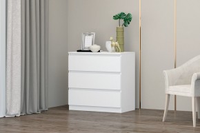 МС "Хилтон" Комод №2 800 (3 ящ.) белый текстурный в Кудымкаре - kudymkar.mebel24.online | фото