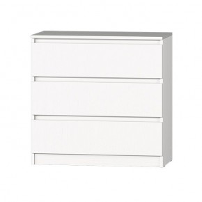 МС "Хилтон" Комод №2 800 (3 ящ.) белый текстурный в Кудымкаре - kudymkar.mebel24.online | фото 2