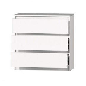 МС "Хилтон" Комод №2 800 (3 ящ.) белый текстурный в Кудымкаре - kudymkar.mebel24.online | фото 3
