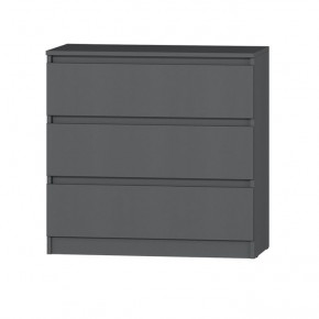 МС "Хилтон" Комод №2 800 (3 ящ.) графит в Кудымкаре - kudymkar.mebel24.online | фото 2