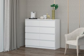 МС "Хилтон" Комод №3 1200 (8 ящ.) белый текстурный в Кудымкаре - kudymkar.mebel24.online | фото