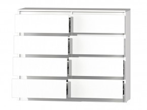 МС "Хилтон" Комод №3 1200 (8 ящ.) белый текстурный в Кудымкаре - kudymkar.mebel24.online | фото 3