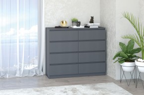МС "Хилтон" Комод №3 1200 (8 ящ.) графит в Кудымкаре - kudymkar.mebel24.online | фото