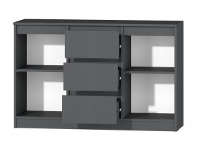 МС "Хилтон" Комод №4 1200 (графит) в Кудымкаре - kudymkar.mebel24.online | фото 3
