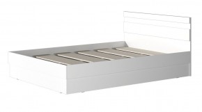МС "Хилтон" Кровать 1,4 (Белый текстурный) в Кудымкаре - kudymkar.mebel24.online | фото 2