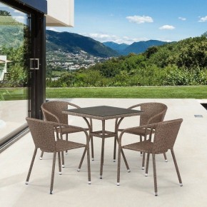 Набор уличный T282BNT/Y137C-W56 Light Brown 4Pcs в Кудымкаре - kudymkar.mebel24.online | фото 2