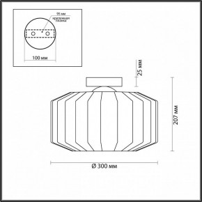 Накладной светильник Odeon Light Binga 4746/1C в Кудымкаре - kudymkar.mebel24.online | фото 3