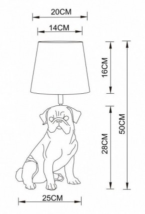 Настольная лампа декоративная Arte Lamp Bobby A1512LT-1WH в Кудымкаре - kudymkar.mebel24.online | фото 2