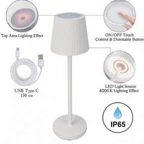 Настольная лампа декоративная Arte Lamp Fuyue A1616LT-1WH в Кудымкаре - kudymkar.mebel24.online | фото 3