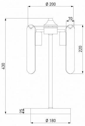 Настольная лампа декоративная Eurosvet Claire 01170/3 золото в Кудымкаре - kudymkar.mebel24.online | фото 3