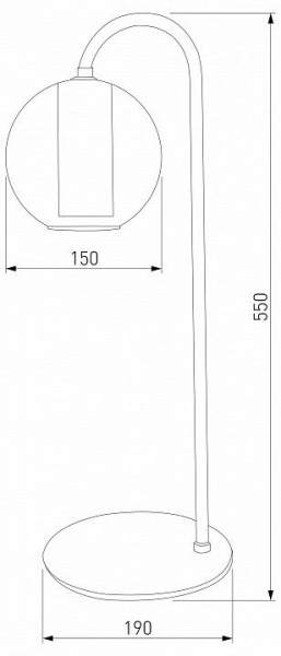 Настольная лампа декоративная Eurosvet Cobble 80508/1 дымчатый в Кудымкаре - kudymkar.mebel24.online | фото 2