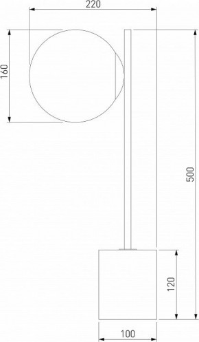 Настольная лампа декоративная Eurosvet Marbella 01157/1 черный в Кудымкаре - kudymkar.mebel24.online | фото 3