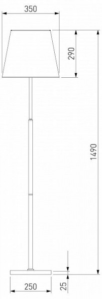 Настольная лампа декоративная Eurosvet Ozark 01156/1 латунь в Кудымкаре - kudymkar.mebel24.online | фото 2