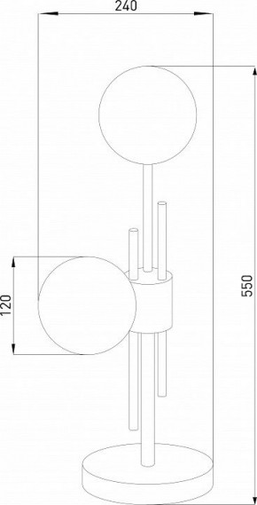 Настольная лампа декоративная Eurosvet Volver 01383/2 латунь в Кудымкаре - kudymkar.mebel24.online | фото 4