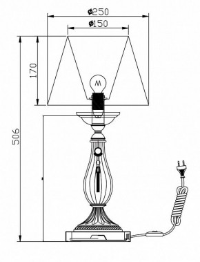 Настольная лампа декоративная Maytoni Demitas RC024-TL-01-R в Кудымкаре - kudymkar.mebel24.online | фото 3