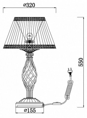 Настольная лампа декоративная Maytoni Grace RC247-TL-01-R в Кудымкаре - kudymkar.mebel24.online | фото 3