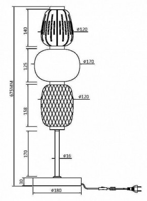 Настольная лампа декоративная Maytoni Pattern MOD267TL-L28CH3K в Кудымкаре - kudymkar.mebel24.online | фото 4