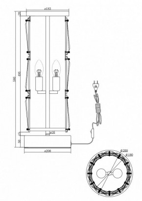 Настольная лампа декоративная Maytoni Puntes MOD043TL-02G в Кудымкаре - kudymkar.mebel24.online | фото 3