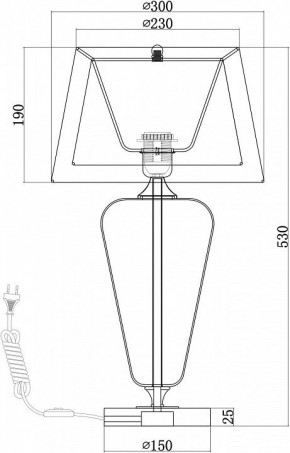Настольная лампа декоративная Maytoni Verre Z005TL-01CH в Кудымкаре - kudymkar.mebel24.online | фото 4