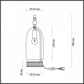 Настольная лампа декоративная Odeon Light Bell 4892/1T в Кудымкаре - kudymkar.mebel24.online | фото 6