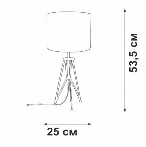 Настольная лампа декоративная Vitaluce V2834 V2834-1/1L в Кудымкаре - kudymkar.mebel24.online | фото 2