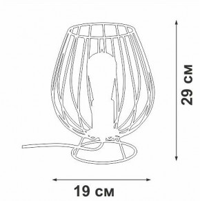Настольная лампа декоративная Vitaluce V4296 V4296-0/1L в Кудымкаре - kudymkar.mebel24.online | фото 3