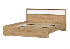 НЕКСТ 1 Кровать двойная (1.6х2.0) Дуб Золотой/Белый в Кудымкаре - kudymkar.mebel24.online | фото