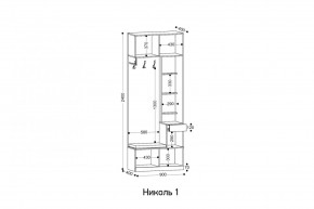 НИКОЛЬ 1 Прихожая в Кудымкаре - kudymkar.mebel24.online | фото 2