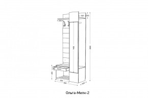 ОЛЬГА-МИЛК 2 Прихожая в Кудымкаре - kudymkar.mebel24.online | фото 2