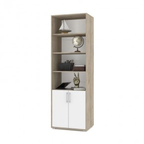 ОЛИВИЯ О21 Шкаф-стеллаж (дуб серый/белый) в Кудымкаре - kudymkar.mebel24.online | фото