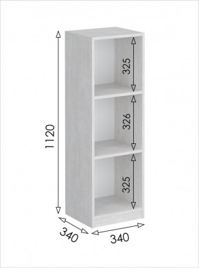 Пенал открытый мини Вена (Молокай) в Кудымкаре - kudymkar.mebel24.online | фото 3