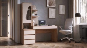 ПИФАГОР Стол компьютерный (дуб вотан/кашемир) в Кудымкаре - kudymkar.mebel24.online | фото