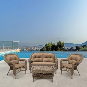 Плетеный комплект для отдыха LV-520BB Beige/Beige в Кудымкаре - kudymkar.mebel24.online | фото 2