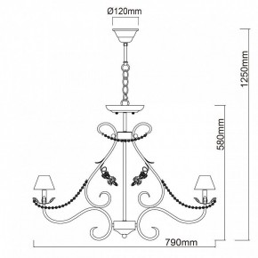 Подвесная люстра Chiaro Валенсия 6 299011608 в Кудымкаре - kudymkar.mebel24.online | фото 12