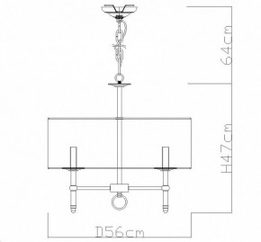 Подвесная люстра Divinare Candela 1162/01 LM-5 в Кудымкаре - kudymkar.mebel24.online | фото 4