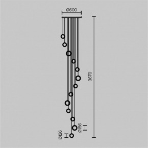 Подвесная люстра Maytoni Pharao MOD361PL-L58BS3K в Кудымкаре - kudymkar.mebel24.online | фото 4