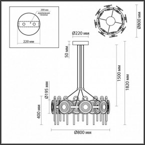 Подвесная люстра Odeon Light Magnet 5407/92L в Кудымкаре - kudymkar.mebel24.online | фото 6