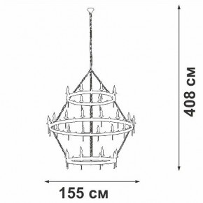 Подвесная люстра Vitaluce V1872 V1872-7/16+8+8 в Кудымкаре - kudymkar.mebel24.online | фото 3