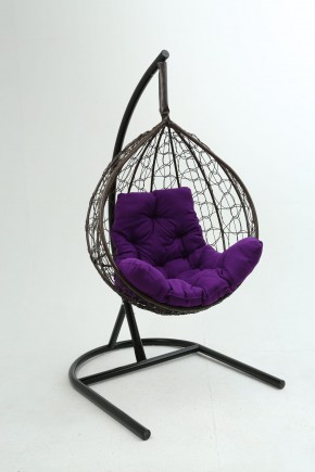 Подвесное кресло Бароло (коричневый/фиолетовый) в Кудымкаре - kudymkar.mebel24.online | фото