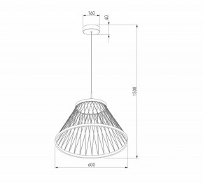 Подвесной светильник Eurosvet Cesta 40017/1 LED коричневый в Кудымкаре - kudymkar.mebel24.online | фото 5
