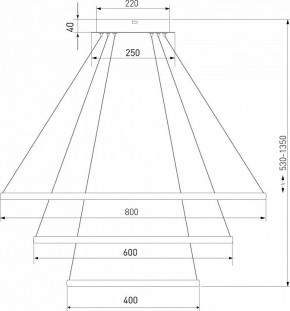 Подвесной светильник Eurosvet Collars 90264/3 латунь в Кудымкаре - kudymkar.mebel24.online | фото 3