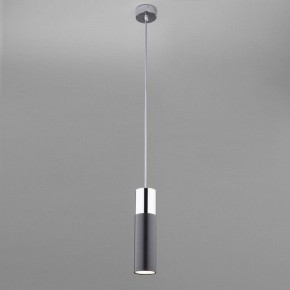 Подвесной светильник Eurosvet Double Topper 50135/1 LED хром/черный в Кудымкаре - kudymkar.mebel24.online | фото 3