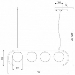 Подвесной светильник Eurosvet Ringo 50089/4 хром в Кудымкаре - kudymkar.mebel24.online | фото 3