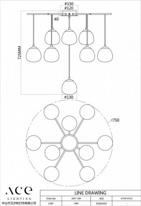 Подвесной светильник Favourite Paramount 3047-10P в Кудымкаре - kudymkar.mebel24.online | фото 2